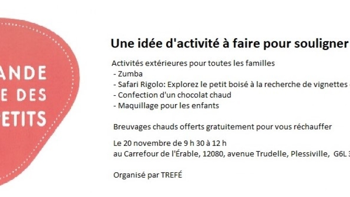 Activité semaine des Tout-Petits