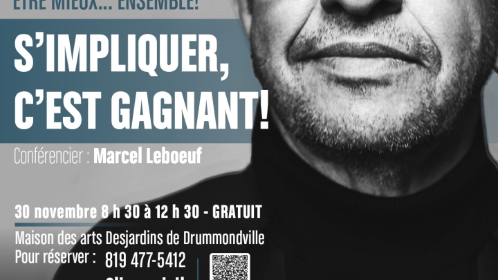 Conférence ¨s'impliquer, c'est gagnant!¨