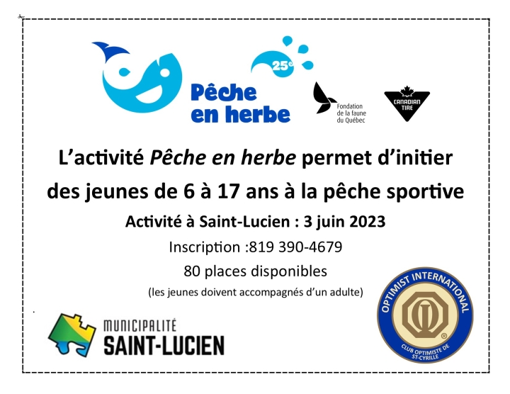 Activité Pêche en Herbe 3 juin 2023