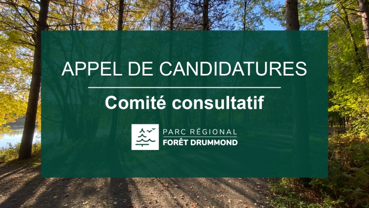 MRC- 3 postes disponibles au comité consultatif du parc régional de la Forêt Drummond
