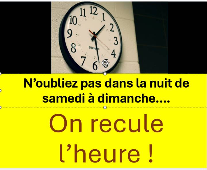 Changement d'heure