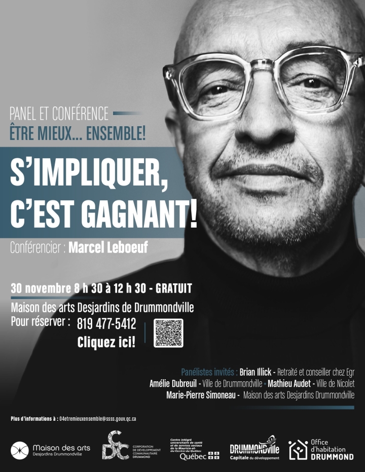 Conférence ¨s'impliquer, c'est gagnant!¨